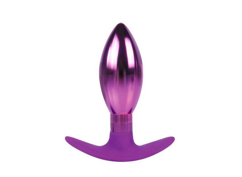 Каплевидная анальная втулка фиолетового цвета - 10