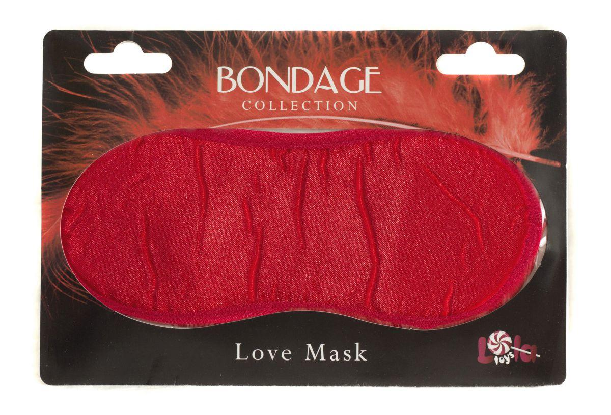 Красная маска на глаза BONDAGE-11738