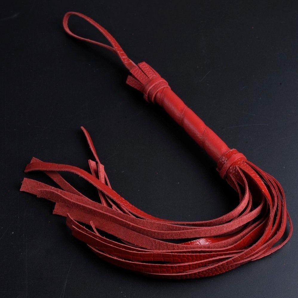 Красная мини-плеть - 40 см.-10850
