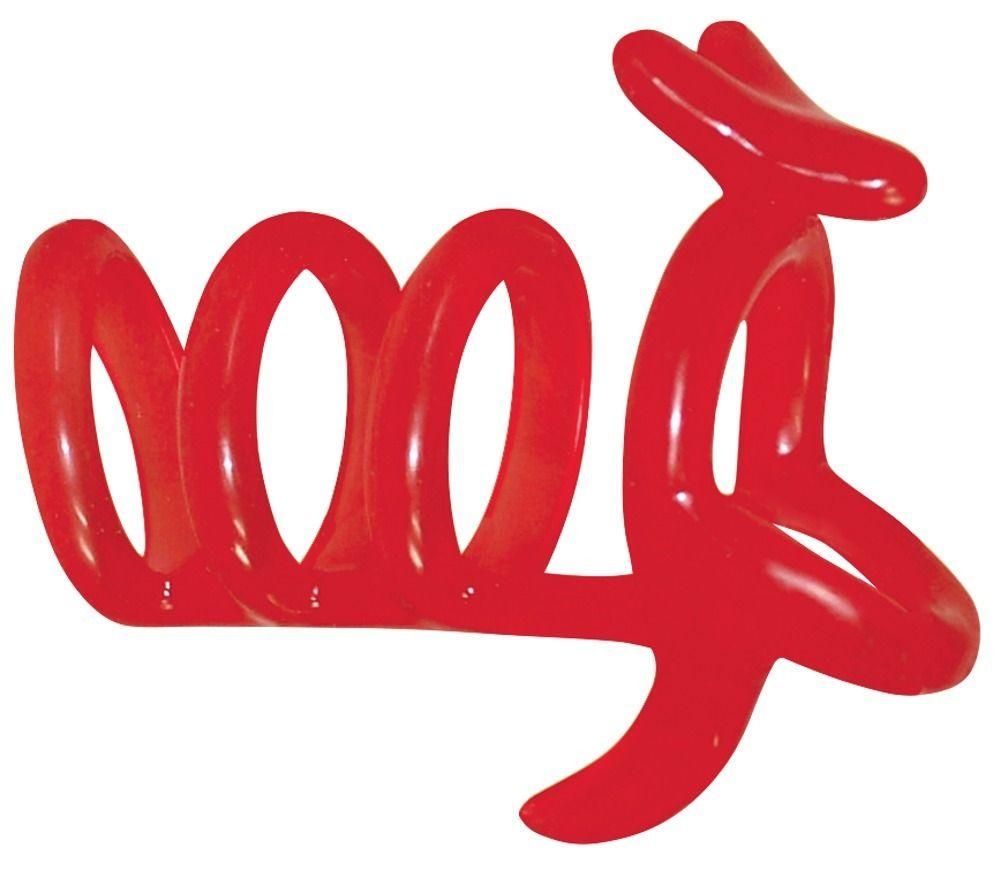 Красная рельефная насадка на пенис Funny Kangaroo-5548