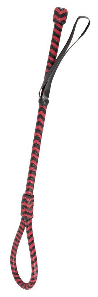 Красно-черный стек с наконечником-петлей ZADO Cane - 51 см.-12328