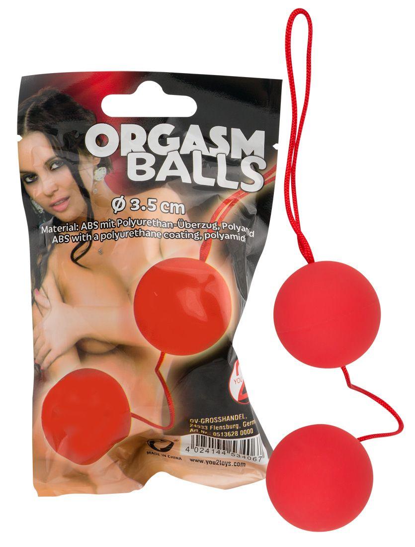 Красные вагинальные шарики Orgazm Balls-2166