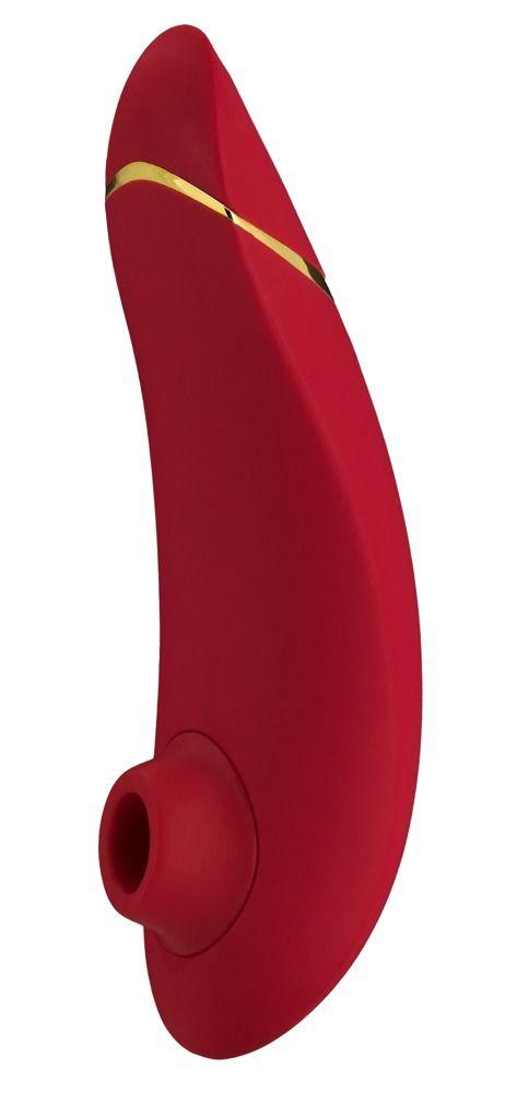 Красный бесконтактный клиторальный стимулятор Womanizer Premium-11601