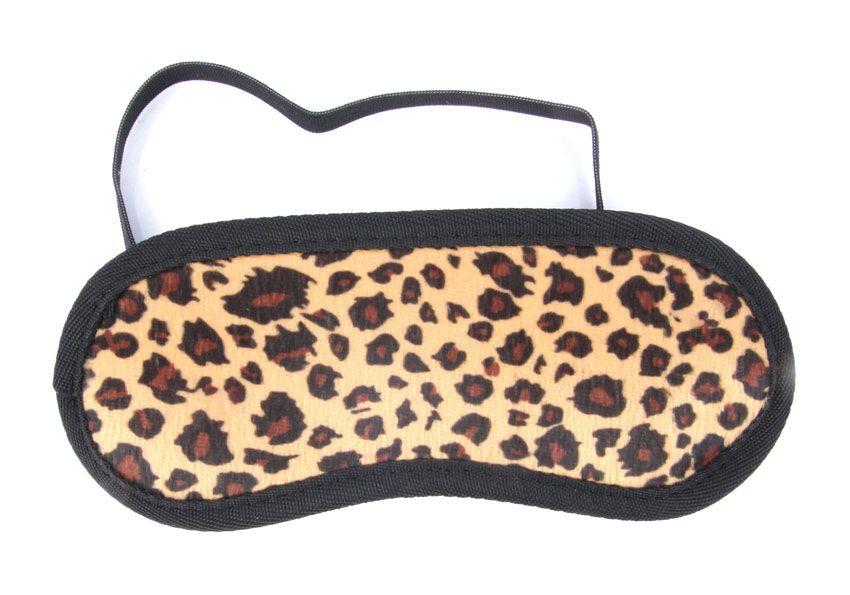 Леопардовая маска на резиночке-7703