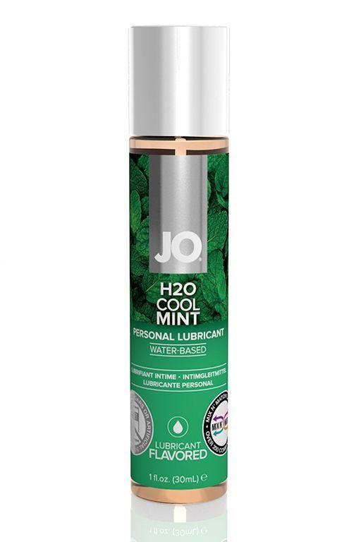 Лубрикант на водной основе с ароматом мяты JO Flavored Cool Mint - 30 мл.-8567