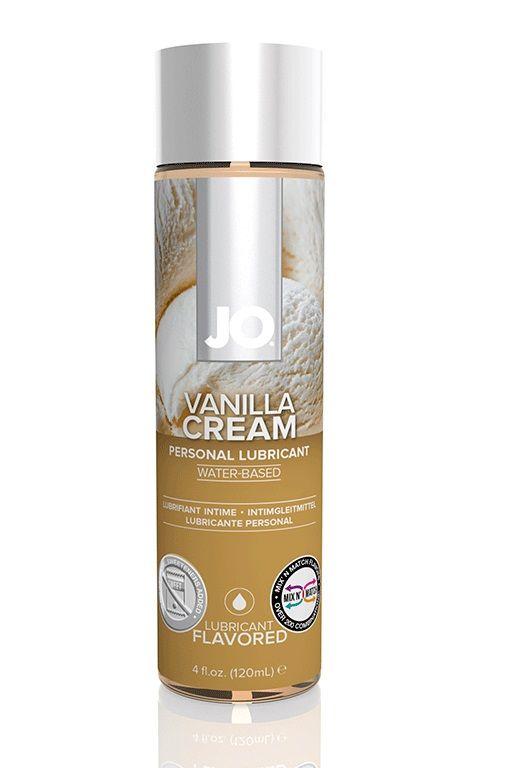 Лубрикант на водной основе с ароматом ванили JO Flavored Vanilla H2O - 120 мл.-2915