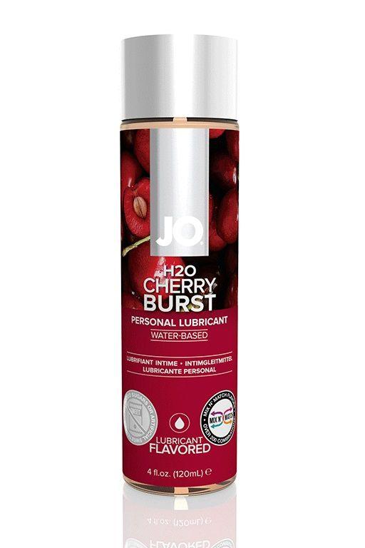 Лубрикант на водной основе с ароматом вишни JO Flavored Cherry Burst - 120 мл.-2901