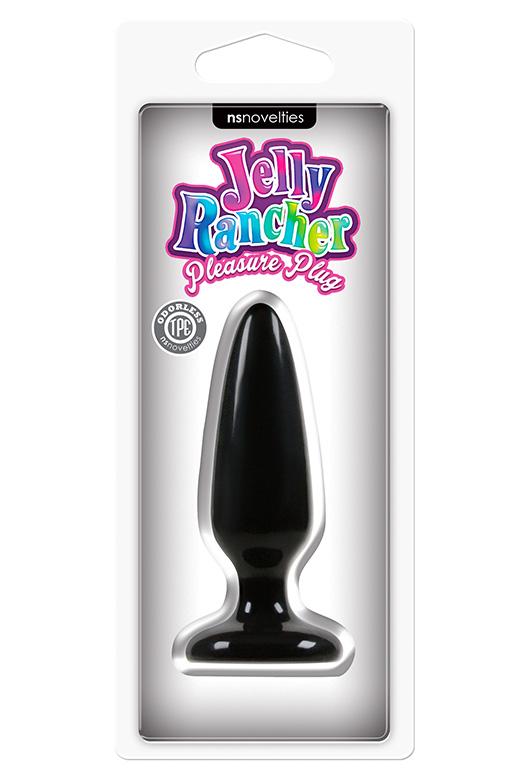 Малая чёрная анальная пробка Jelly Rancher Pleasure Plug Small - 10