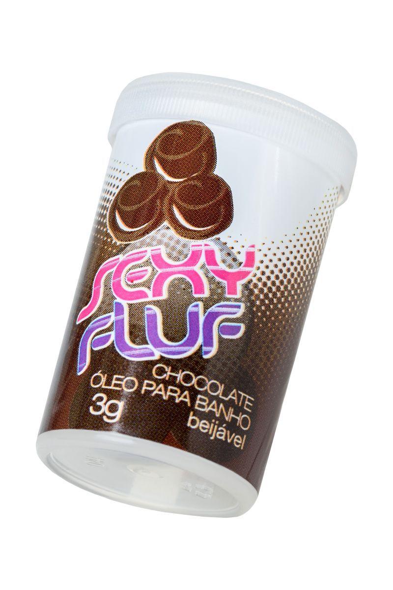 Масло для ванны и массажа SEXY FLUF с ароматом шоколада - 2 капсулы (3 гр.)-9660