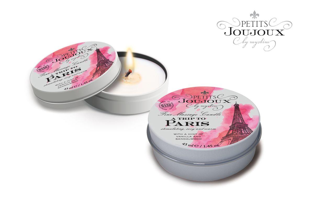 Массажная свеча Petits Joujoux Paris с ароматом ванили и сандала - 33 гр.-7378