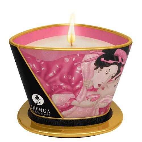 Массажная свеча Rose Petals с ароматом розы - 170 мл.-9393