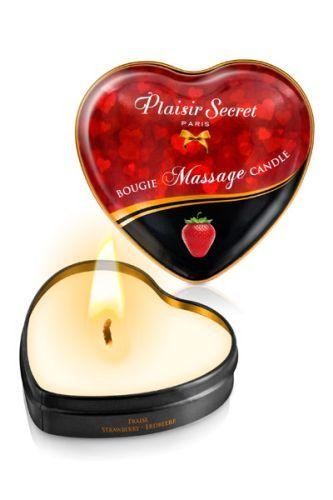 Массажная свеча с ароматом клубники Bougie Massage Candle - 35 мл.-4697