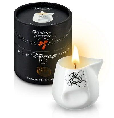 Массажная свеча с ароматом шоколада Bougie de Massage Gourmande Chocolat - 80 мл.-7536