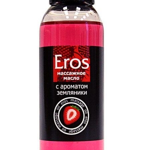 Массажное масло Eros fantasy с ароматом земляники - 50 мл.