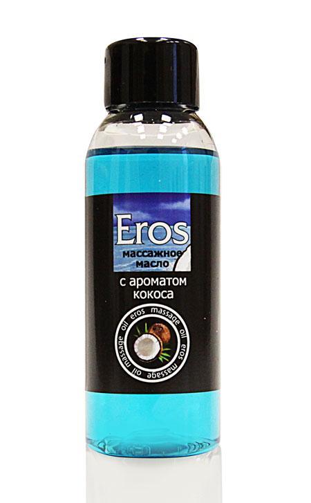 Массажное масло Eros tropic с ароматом кокоса - 50 мл.-6863