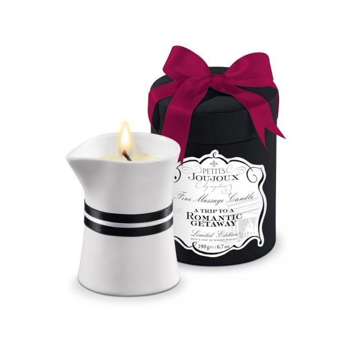 Массажное масло в виде большой свечи Petits Joujoux Romantic Getaway с ароматом имбирного печенья-9298