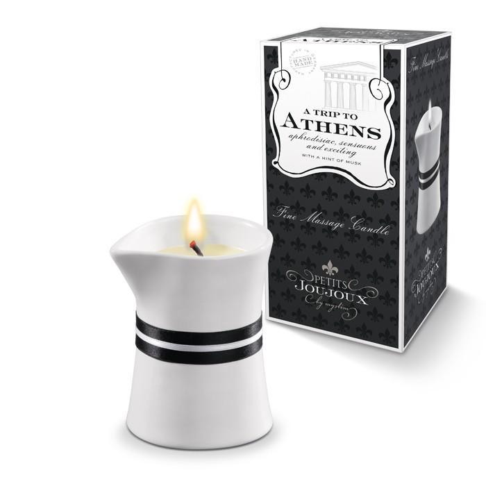 Массажное масло в виде малой свечи Petits Joujoux Athens с ароматом муската и пачули-9301