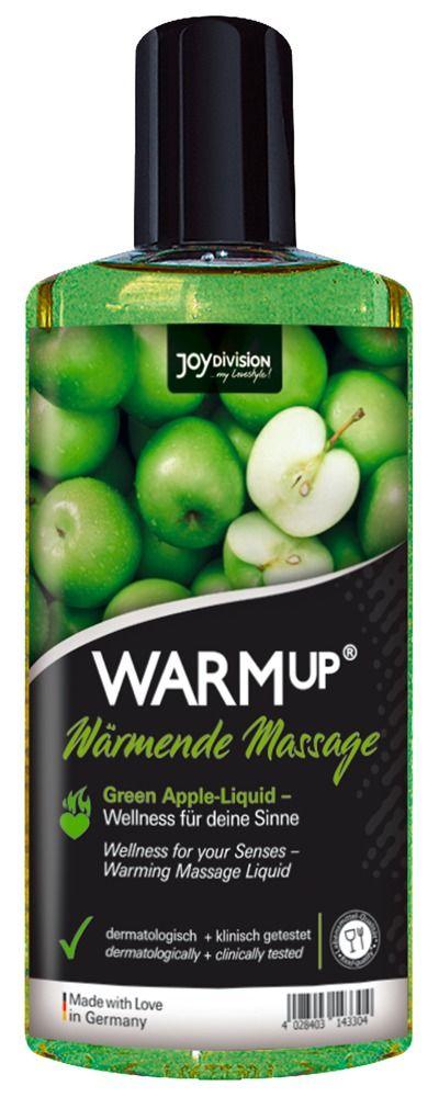 Массажное масло WARMup Green Apple с ароматом яблока - 150 мл.-8380