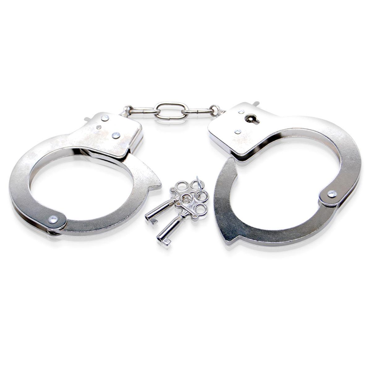 Металлические наручники Metal Handcuffs с ключиками-2912