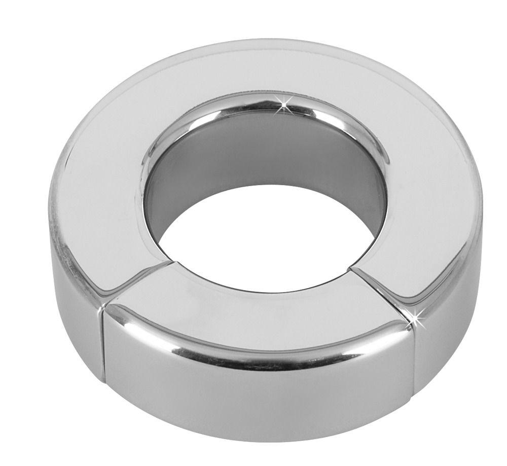 Металлическое эрекционное кольцо на магнитах Sextreme-12310