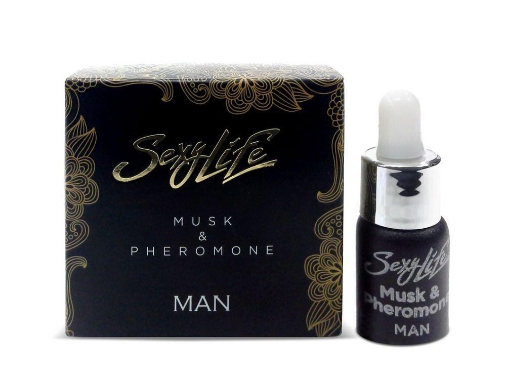 Мужские духи с феромонами Sexy Life Musk Pheromone - 5 мл.-3880