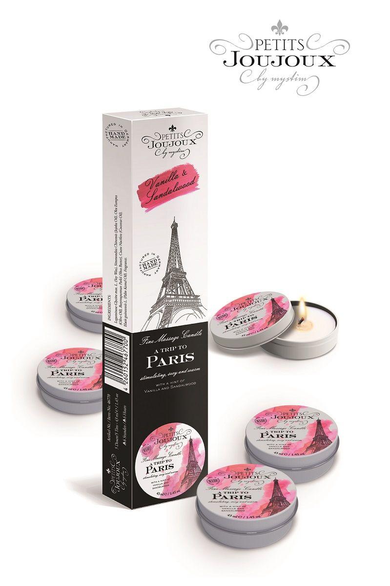 Набор из 5 свечей Petits Joujoux Paris с ароматом ванили и сандала-7388