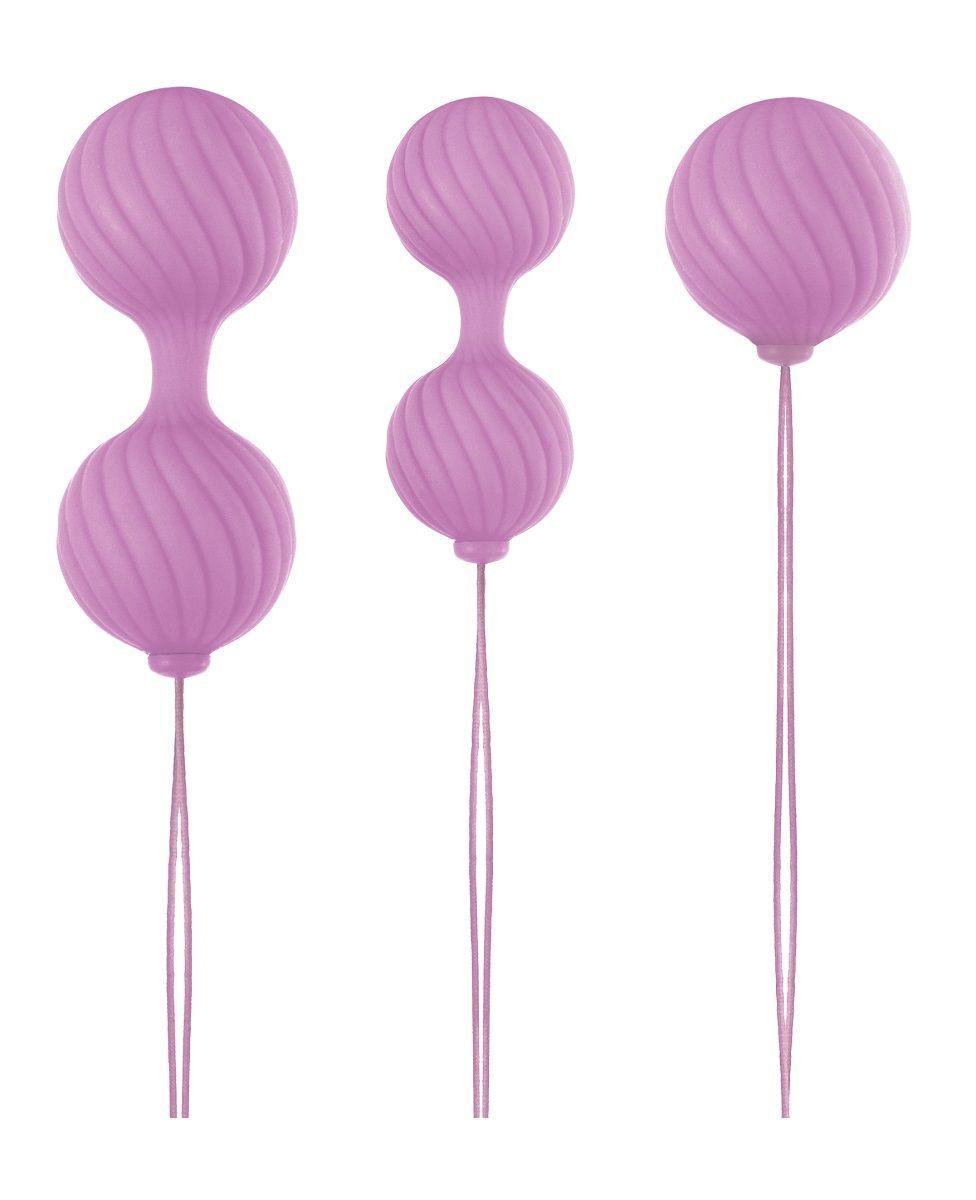 Набор розовых вагинальных шариков Luxe O Weighted Kegel Balls-4751