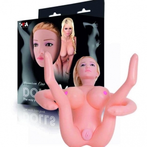 Надувная секс-кукла LILIANA с реалистичной головой и поднятыми ножками