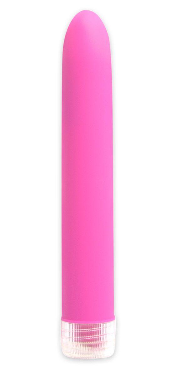 Неоново-розовый вибратор Neon Luv Touch Vibe - 17 см.-3141