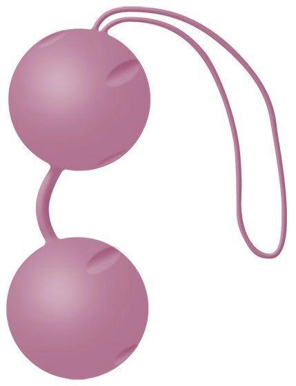 Нежно-розовые вагинальные шарики Joyballs с петелькой-2071