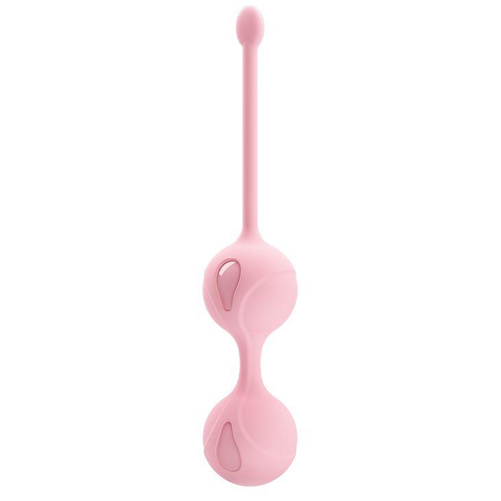 Нежно-розовые вагинальные шарики Kegel Tighten Up I-12757
