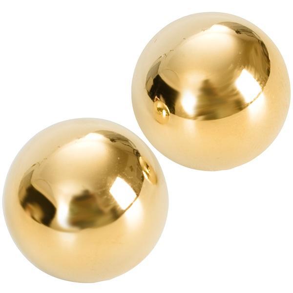 Подарочные вагинальные шарики под золото Ben Wa Balls-2812