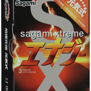 Презервативы Sagami Xtreme Energy с ароматом энергетика - 3 шт.