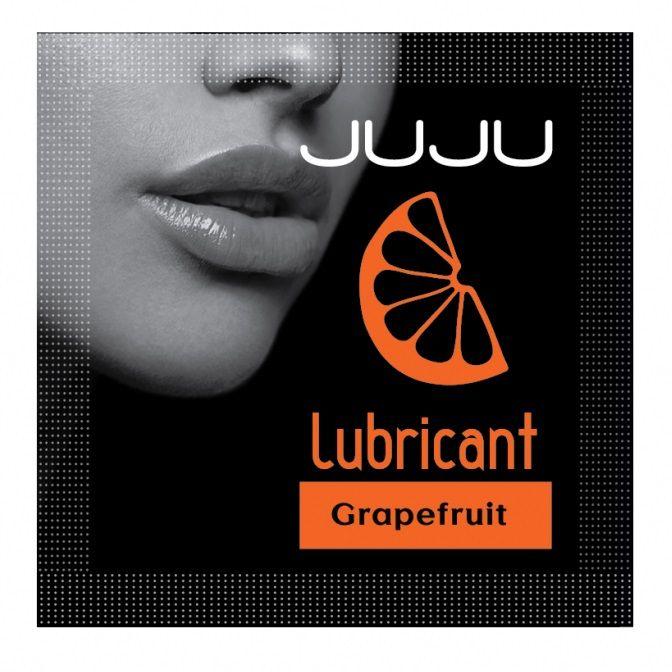 Пробник съедобного лубриканта JUJU с ароматом грейпфрута - 3 мл.-11878