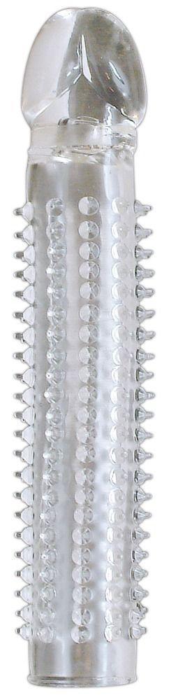 Прозрачная насадка на пенис Tailor Made Crystal с шипами-5545