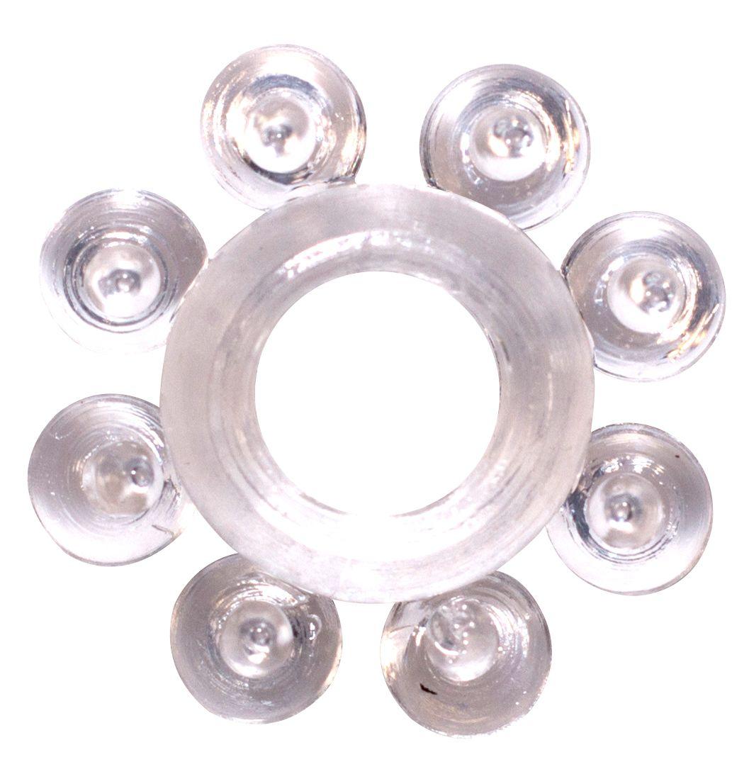 Прозрачное эрекционное кольцо Rings Bubbles-9102