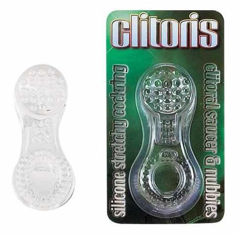 Прозрачное эрекционное кольцо со стимулятором клитора Clitoris-346