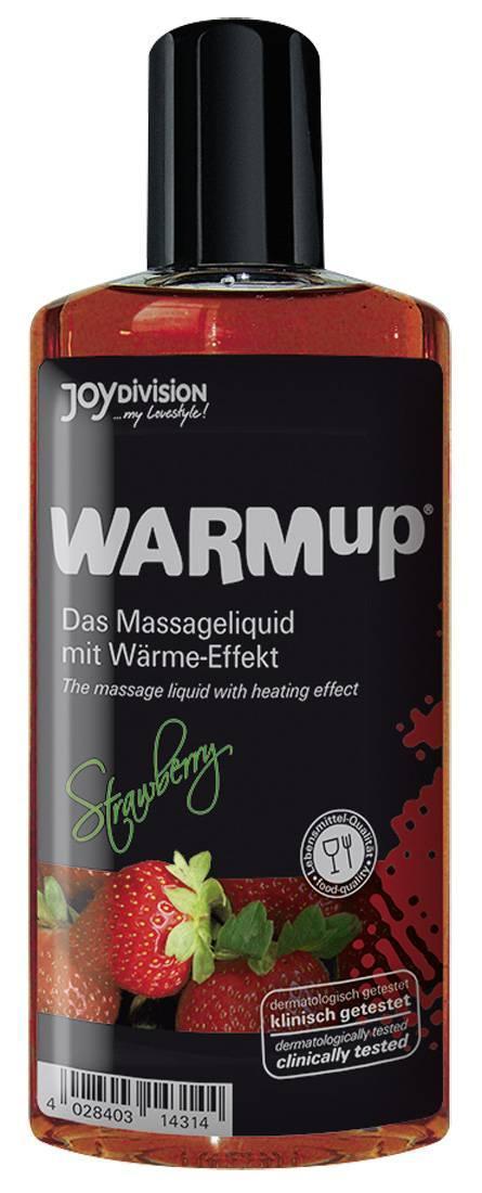 Разогревающее масло WARMup Strawberry - 150 мл.-12372