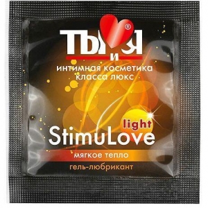 Разогревающий гель-лубрикант Stimulove Light в одноразовой упаковке - 4 гр.