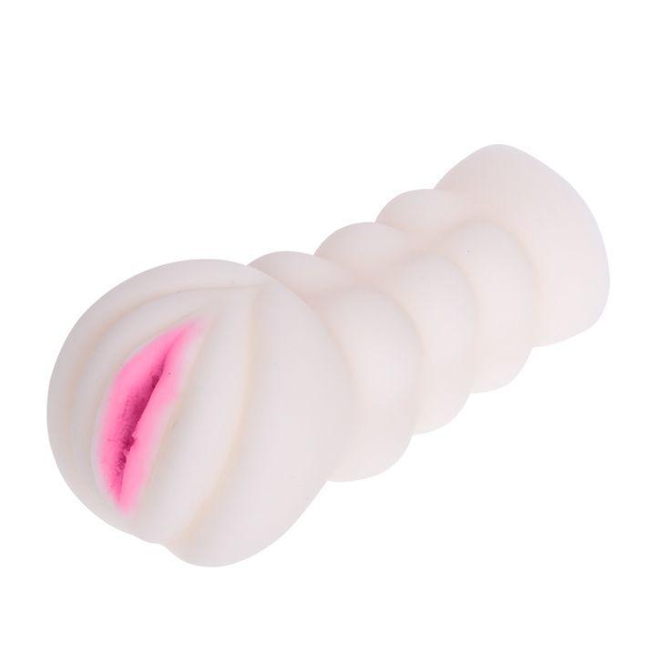 Рифленый мастурбатор-вагина из реалистичного материала