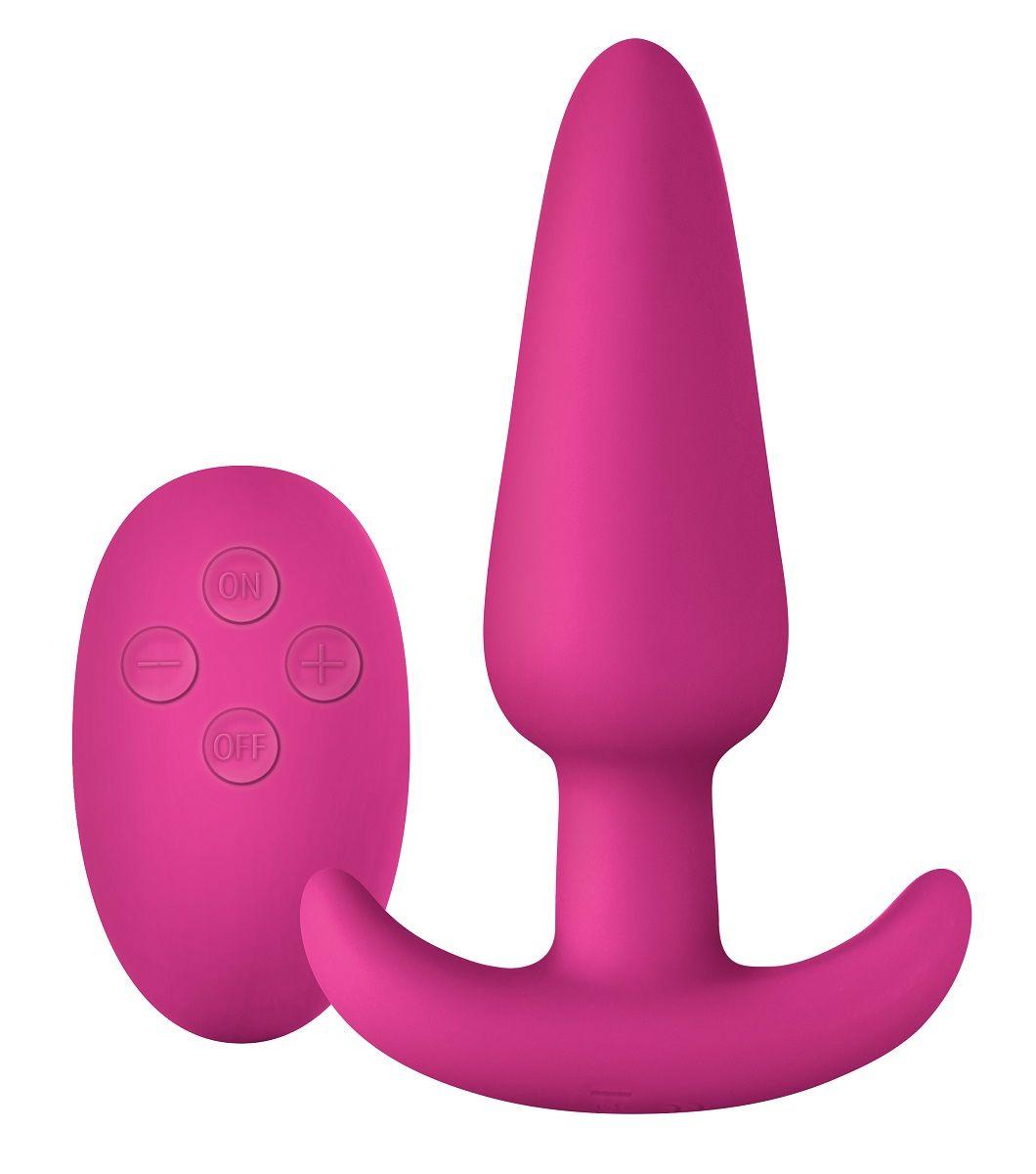 Розовая анальная вибропробка с пультом ДУ Luxe Zenith Wireless Plug Pink - 9