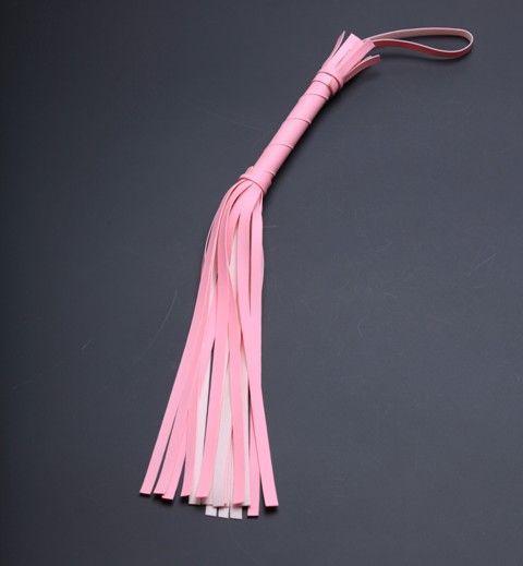 Розовая мини-плеть - 40 см.-10886