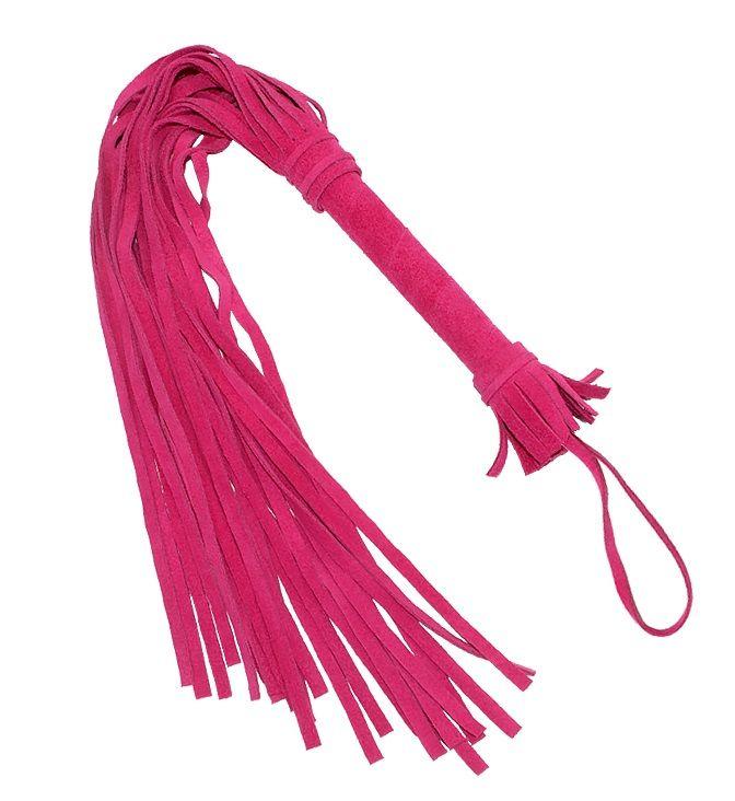 Розовая плеть «Королевский велюр» - 65 см.-10247