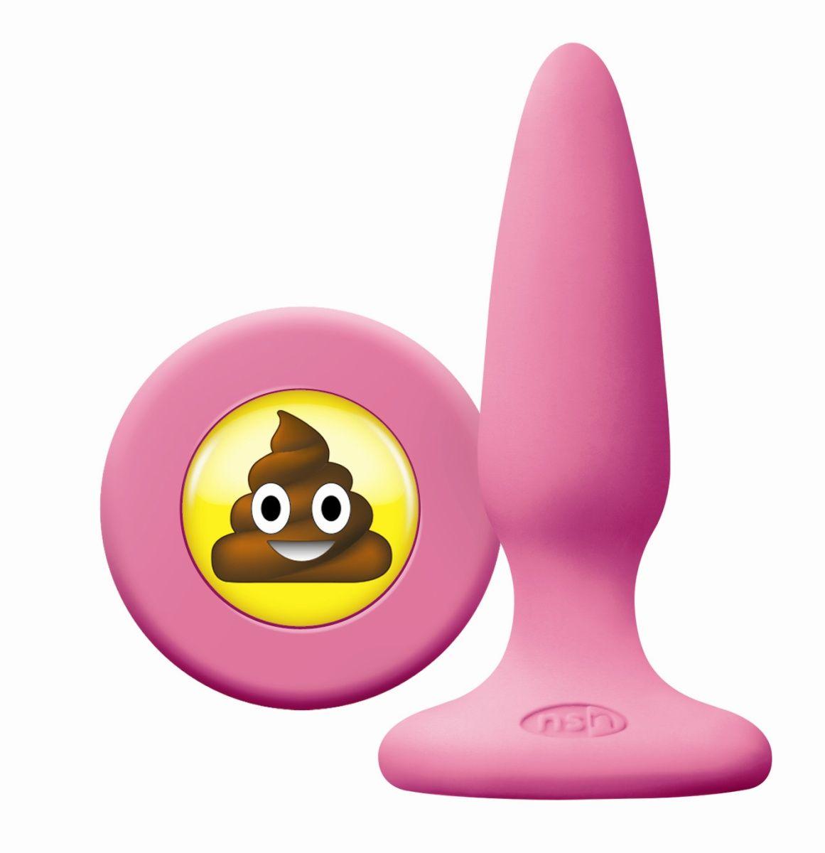 Розовая силиконовая пробка Emoji SHT - 8