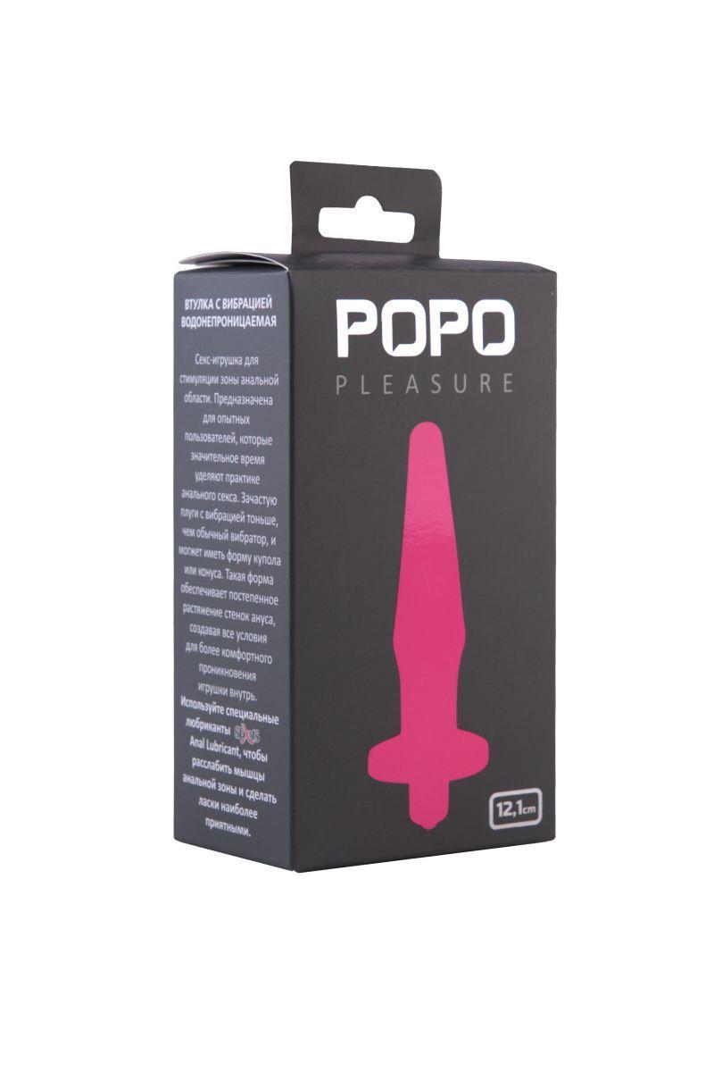 Розовая водонепроницаемая вибровтулка POPO Pleasure - 12