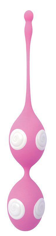 Розово-белые вагинальные шарики Play Candy Beanz-1597