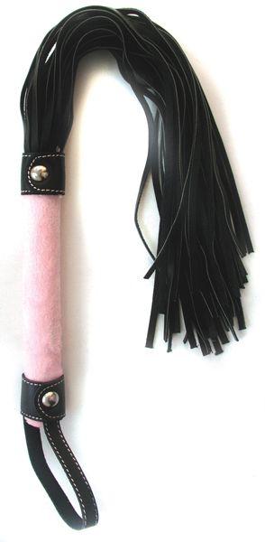 Розово-черная плетка Notabu - 46 см.-7890