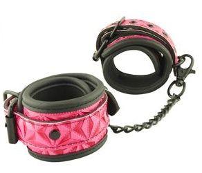 Розово-черные оковы на ноги Ankles Cuffs-7856