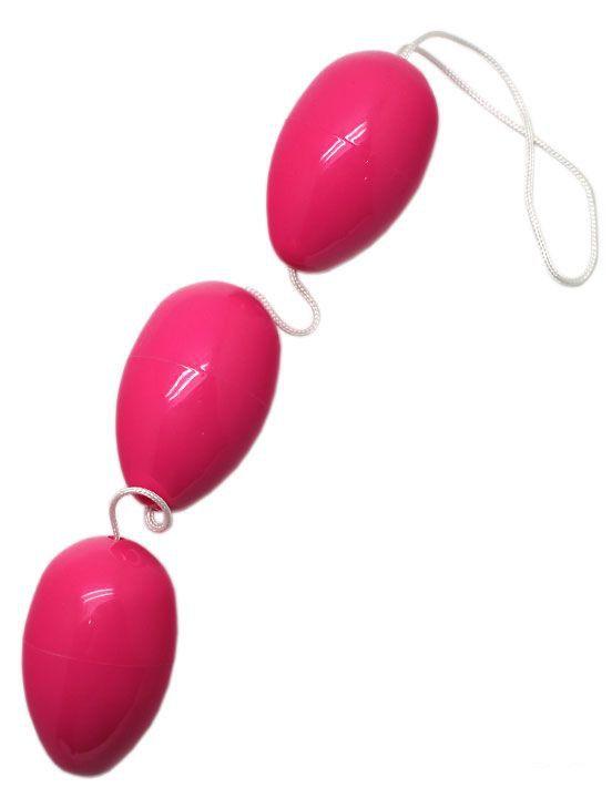 Розовые анально-вагинальные шарики-9935