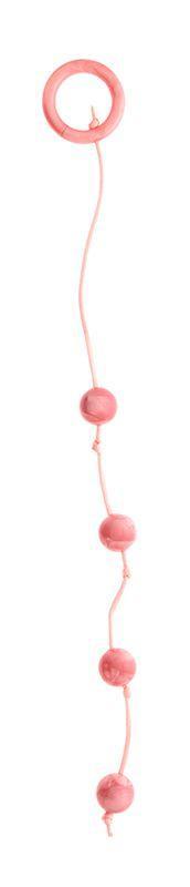 Розовые перламутровые анальные шарики-1452